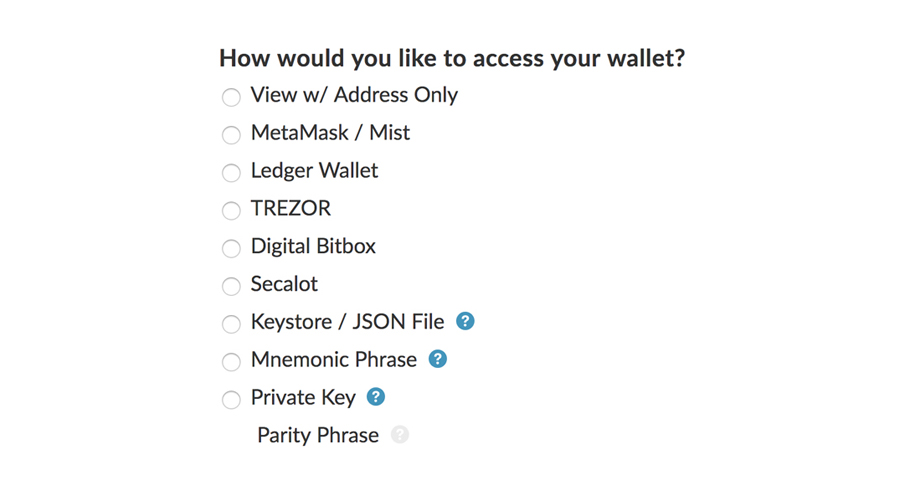 Non-Hosted Web Wallets